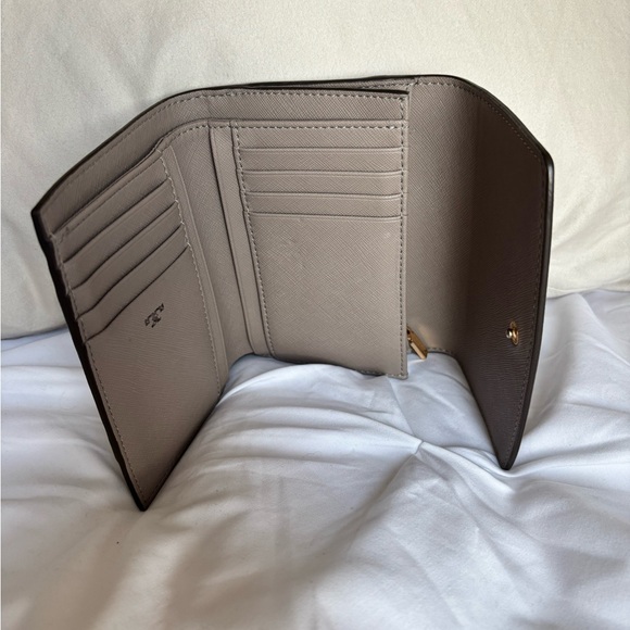 Tory Burch Taupe Leather Wallet - Picture 8 of 13